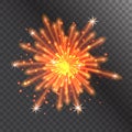 Firework vector illustration celebration holiday event night explosion light festive party Royalty Free Stock Photo