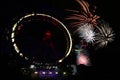 Firework in Vienna Prater Royalty Free Stock Photo