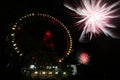 Firework in Vienna Prater Royalty Free Stock Photo