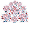 Firework white background Royalty Free Stock Photo