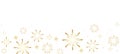 Golden festival fireworks isolated on white background, modern fireworks background for Happy New year, Holiday. Royalty Free Stock Photo