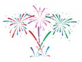 fireworks, vector Royalty Free Stock Photo