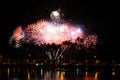 Fireworks at Ala Moana Beach Park Royalty Free Stock Photo