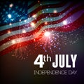 Fireworks background for 4th of July Royalty Free Stock Photo