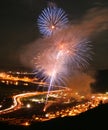 Fireworks at Bandimere Speedway Royalty Free Stock Photo