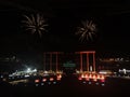 fireworks at a Royals baseball game in Kansas City