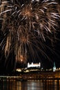 Fireworks in Bratislava, Slovakia