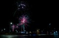 Fireworks in Brondby of Denmark Royalty Free Stock Photo