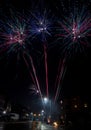 Fireworks in Brondby of Denmark Royalty Free Stock Photo