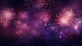 fireworks bursting in the sky against dark background Royalty Free Stock Photo