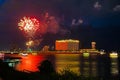 Fireworks Cambodia Mekong River hotels night
