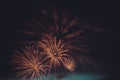 Fireworks cluster Royalty Free Stock Photo