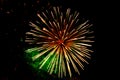 Fireworks cluster Brightly colorful fireworks and salute of various colors Royalty Free Stock Photo