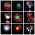 Fireworks collage