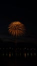 fireworks in the darknight Royalty Free Stock Photo