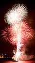 Fireworks des feux d'artifice Liverpool Royalty Free Stock Photo