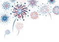 Fireworks design on white background vector illustration Royalty Free Stock Photo