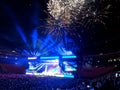 Fireworks Display at Bruno Mars Concert in Honolulu