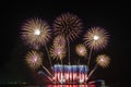 Fireworks display celebration, New Year Firework Royalty Free Stock Photo