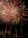 Fireworks Display closeup Royalty Free Stock Photo