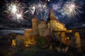 Fireworks at the Corvin Castle in Hunedoara