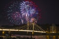 Fireworks display in London, UK Royalty Free Stock Photo