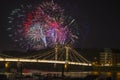 Fireworks display in London, UK Royalty Free Stock Photo