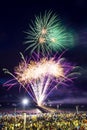 Fireworks display at New Years Eve celebrations in Glenelg, South Australia