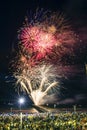 Fireworks display at New Years Eve celebrations in Glenelg, South Australia