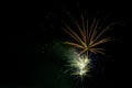 Fireworks display night - London, UK Royalty Free Stock Photo