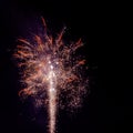 Fireworks display night in London, UK Royalty Free Stock Photo