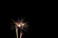 Fireworks display night in London, UK Royalty Free Stock Photo