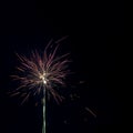 Fireworks display night in London, UK Royalty Free Stock Photo