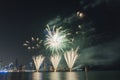 Fireworks in the Doha Corniche, Doha, Qatar.