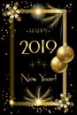 2019 Happy New Year festival Christmas Royalty Free Stock Photo