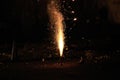 Fireworks or firecrackers during Diwali or Christmas festival Royalty Free Stock Photo