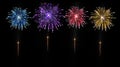 Fireworks fourth of july Royalty Free Stock Photo