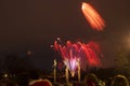 Fireworks in Gavle City of Sweden Royalty Free Stock Photo