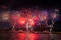 Detroit Fireworks Royalty Free Stock Photo