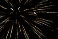 Fireworks on Guy Fawkes night in New Zealand Royalty Free Stock Photo