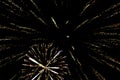 Fireworks on Guy Fawkes night in New Zealand Royalty Free Stock Photo