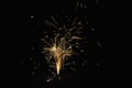 Fireworks on Guy Fawkes night in New Zealand Royalty Free Stock Photo