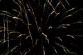 Fireworks on Guy Fawkes night in New Zealand Royalty Free Stock Photo