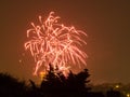 Fireworks on the Guy Fawkes Night Royalty Free Stock Photo