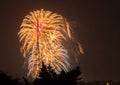 Fireworks on the Guy Fawkes Night Royalty Free Stock Photo