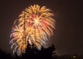 Fireworks on the Guy Fawkes Night Royalty Free Stock Photo