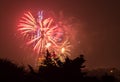 Fireworks on the Guy Fawkes Night Royalty Free Stock Photo