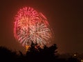 Fireworks on the Guy Fawkes Night Royalty Free Stock Photo