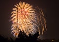 Fireworks on the Guy Fawkes Night Royalty Free Stock Photo