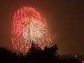 Fireworks on the Guy Fawkes Night Royalty Free Stock Photo